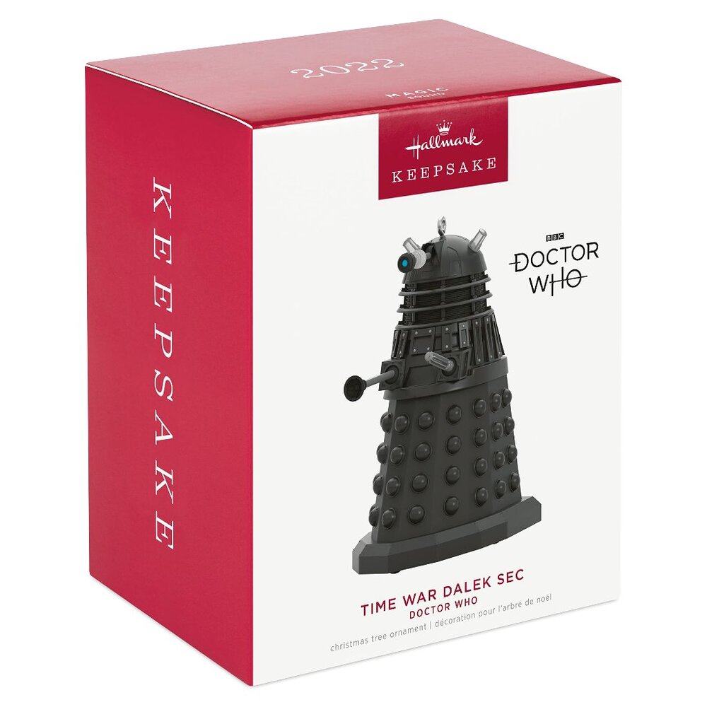 New! Dr. Who Time War Dalek Sec Hallmark Keepsake Ornament 2022 Disintigrate!